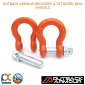 OUTBACK ARMOUR RECOVERY 4.75T RATED BOW SHACKLE